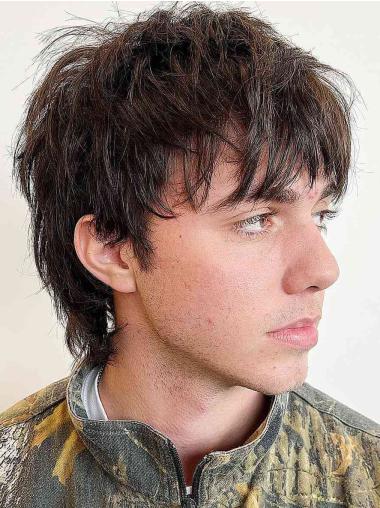Cheap Brown Synthetic Male Wigs Wigs UK Sale