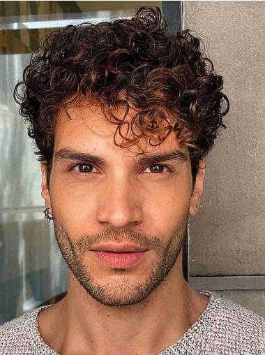 Mens Cropped Ombre Boycut Lace Wig 2-Tone Wigs