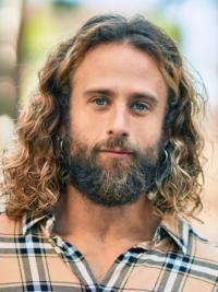 Lace Front Curly Synthetic Wigs for Men 12" No Bangs
