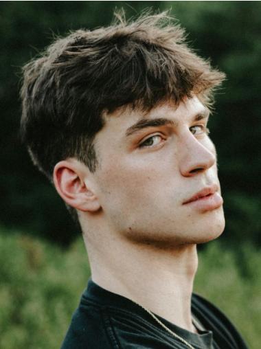 Human Hair Wigs For Men Boycut Straight