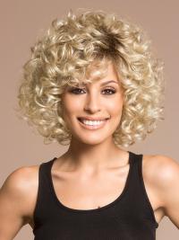 Curly Medium Length Synthetic Wigs Incredible Style