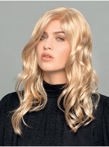 Long Layered Synthetic Blonde Wavy Lace Wig For Women
