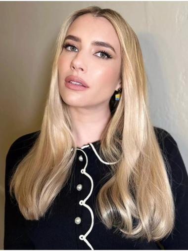 Capless Synthetic Wigs Long Blonde 18" Straight Style