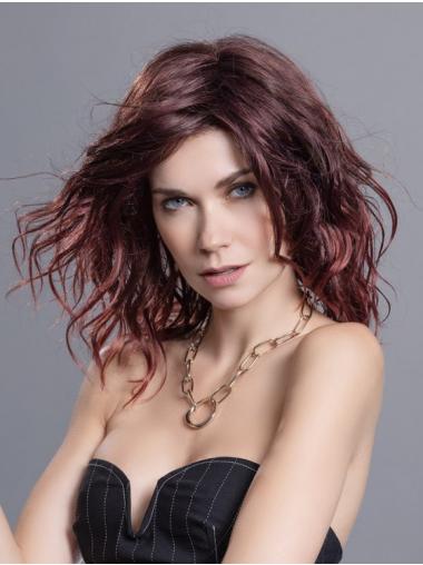 Buy 14" Wavy Synthetic Wig Monofilament Cap