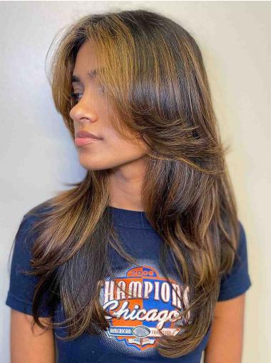 Lace Front Long Hair Wigs Ombre Two Tone Colors