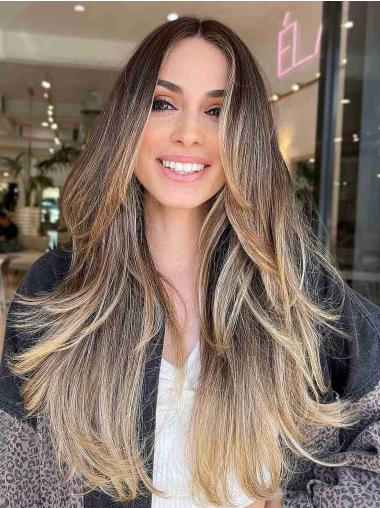 Lace Front Synthetic Wigs Layered Ombre Two-Tone