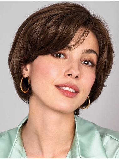 Ladies Medium Wavy Bob Synthetic Wigs 10 Inch