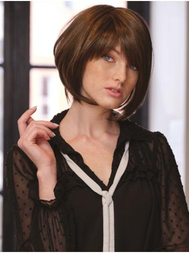 High Quality Monofilament Wigs Brown Bob UK