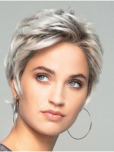 Short Wavy Synthetic Boycuts Wig for Women