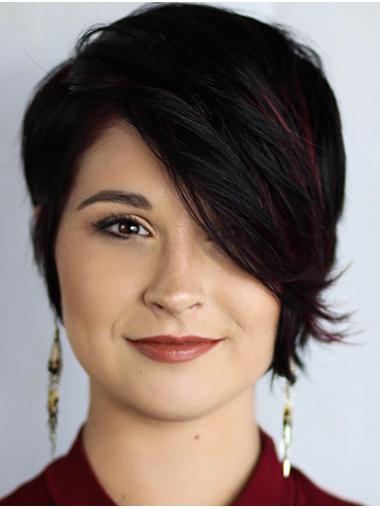 Lace Front Straight Boycuts Synthetic Wig Short