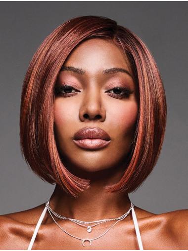Natural 10" Synthetic Bob Wig Straight Style for a Chic Look