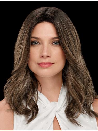 100% Hand-Tied Wigs – Long Wavy Brown Style
