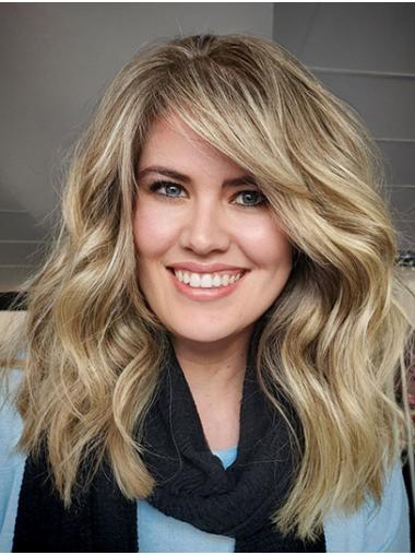 Long Wavy 14" Wigs Natural Look Synthetic Hair