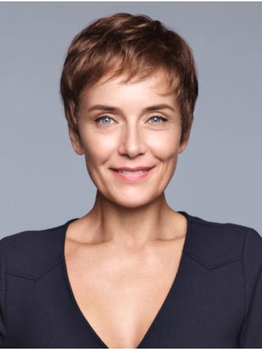 Short Wig 4" Boycut Synthetic Hairpiece for Ladies