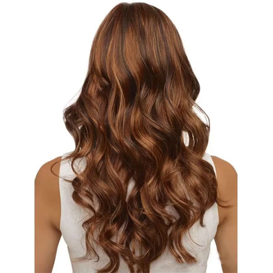 Curly Wigs Middle Part Long Hair For Ladies