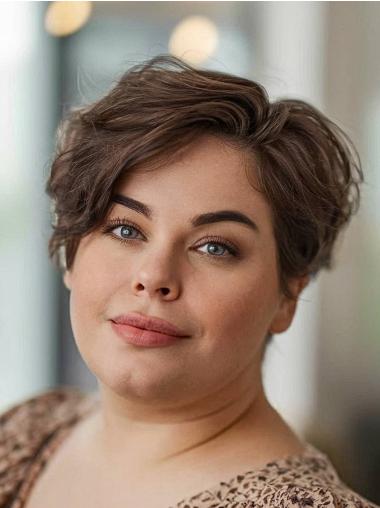 Boycut Synthetic Hair Wigs Short Straight Style