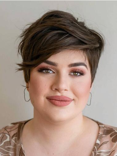 Short 6" Boycut Lace Front Synthetic Wig for Women