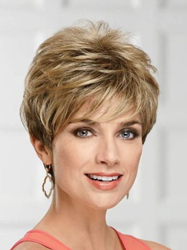 Natural Blonde Synthetic Short Wigs – Easy to Wear