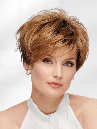 Modern Short Synthetic Wigs Easy to Wear UK