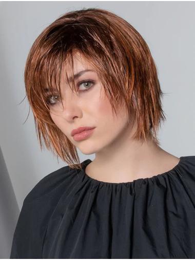 Auburn Bob Wig 10inch Straight Monofilament Design