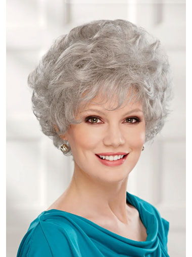 Glamorous Older Women Wigs Silky Comfortable