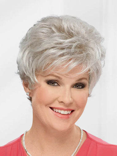 Short Wigs For Elder Women Silky Touch and Comfort
