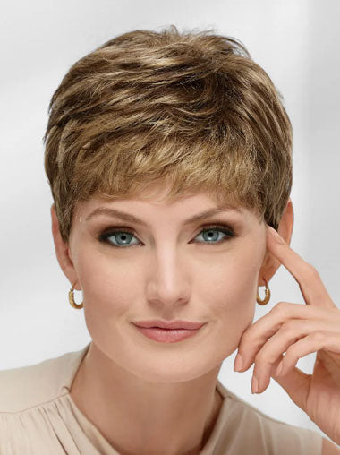 Elegant Women Wigs Short Realistic Look UK