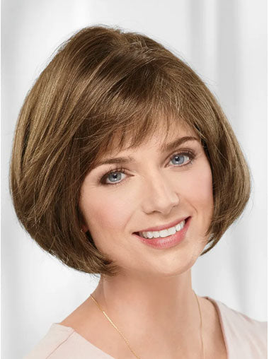 Classic Short Bob Wig With Bangs – Cute And Chic