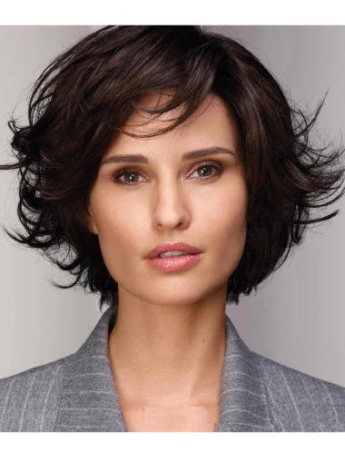 Short Wavy Party Wig 10" Women Synthetic Bob Cut