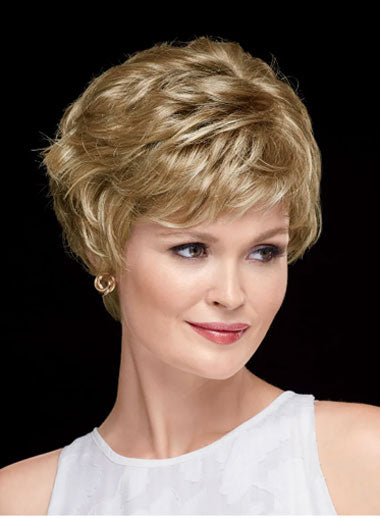 Short Wavy Synthetic Wig – Natural Volume