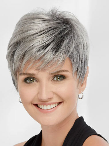 Short Synthetic Wig for Elder Women UK Online