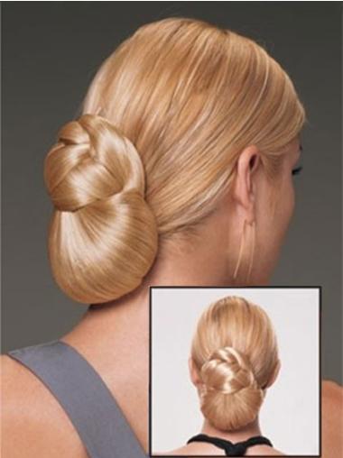 Trendy Brown Synthetic Quick Wrap Bun Piece