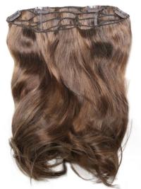 Affordable Auburn Wavy 18" Hair Half Wig Extension