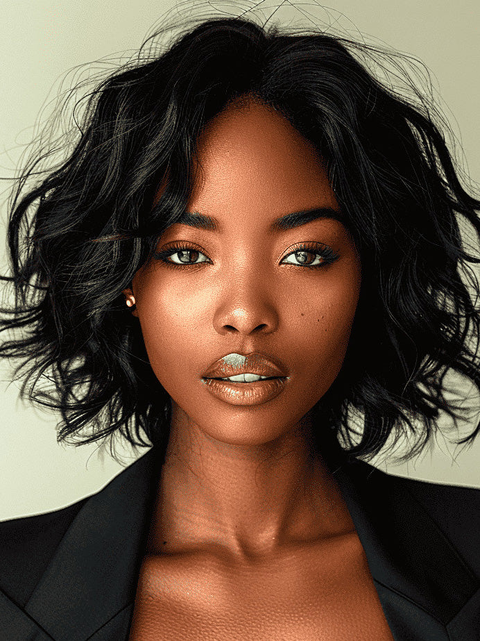 Human Hair African American Bob Wigs For Women