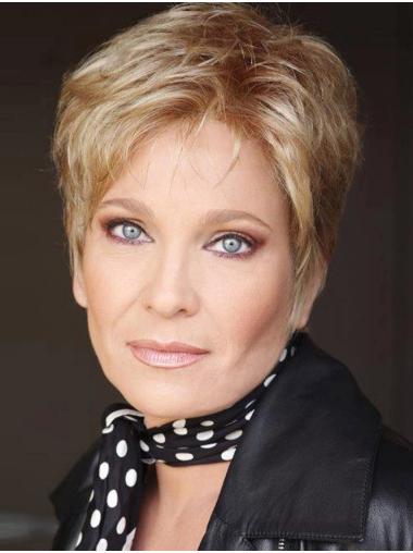 Straight Boycut Women Wigs - 6" Synthetic Hair