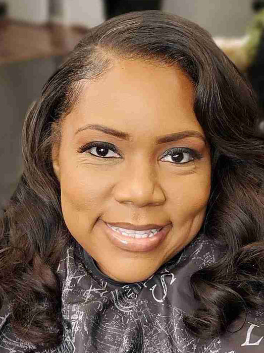 Brown Synthetic Lace Front Wigs African American