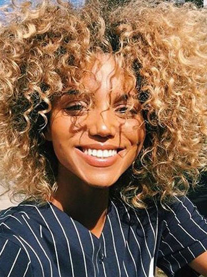 Blonde Wigs For African American Remy Human Hair