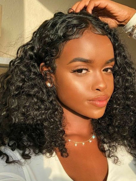 Black African American Wigs Remy Human Hair