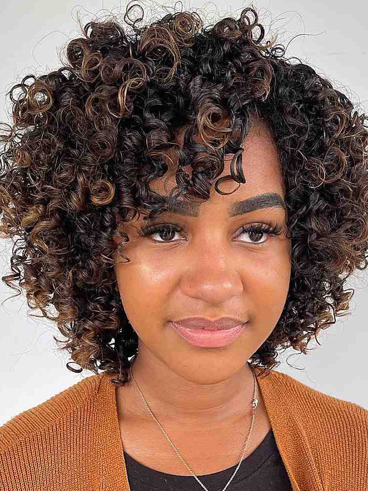 African American Lace Wigs 10" Ombre Tone