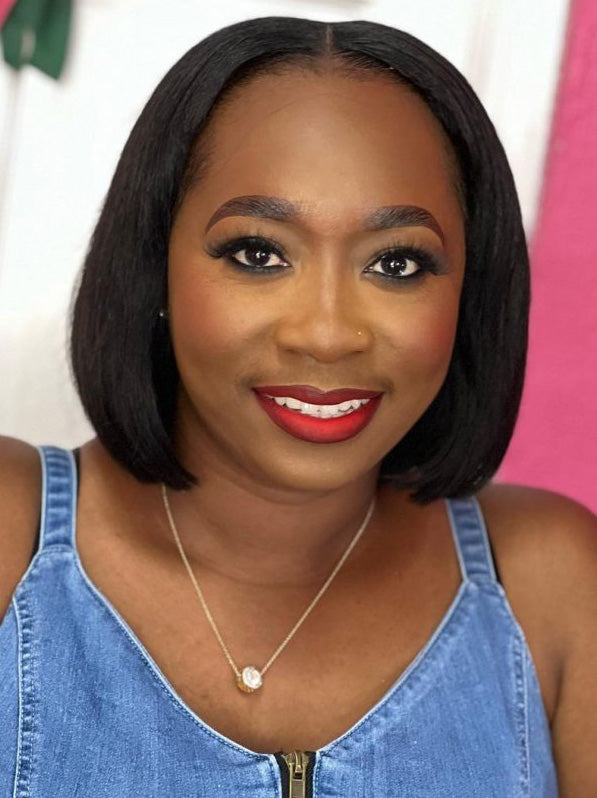 African American Human Wigs 10" for Black Women