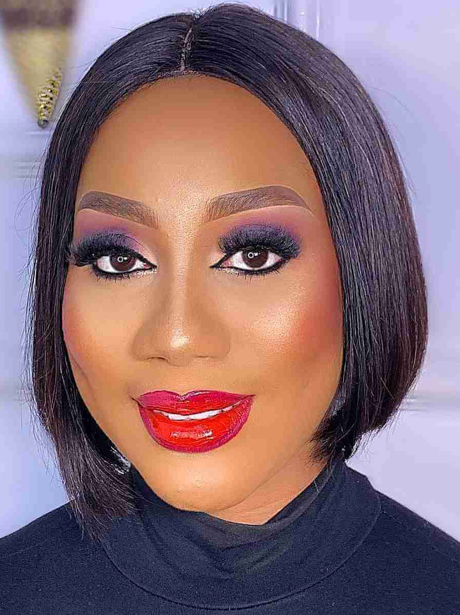 Natural Looking African American 10" Medium Length Wigs