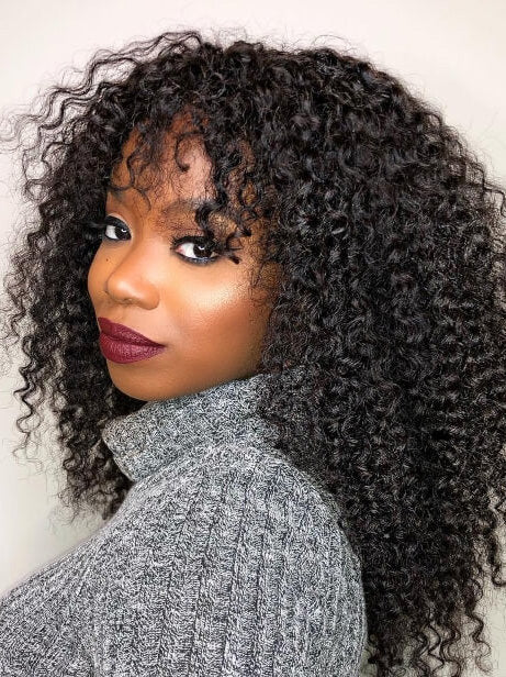 Black Wigs With Bangs for African American Women