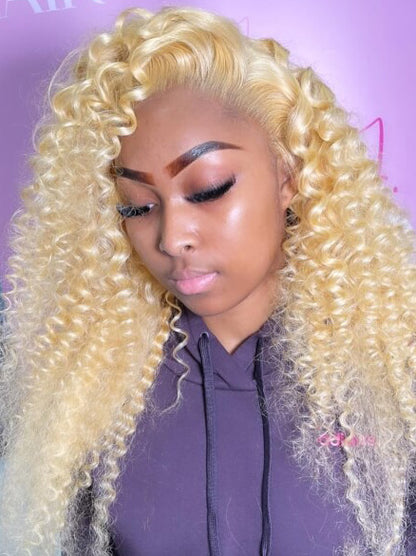Blonde Wigs for African American Women Remy Hair