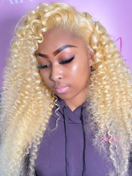 Blonde Wigs for African American Women Remy Hair