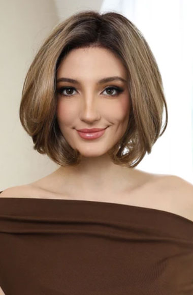 Best 12 Inch Bob Wig - Ombre Brown Realistic Hair