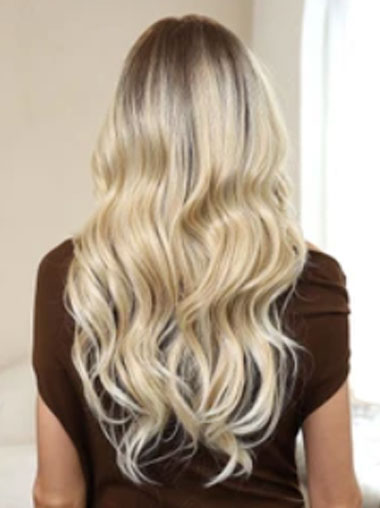 Long Wavy Capless Wig - Glueless Parting Realistic Hair