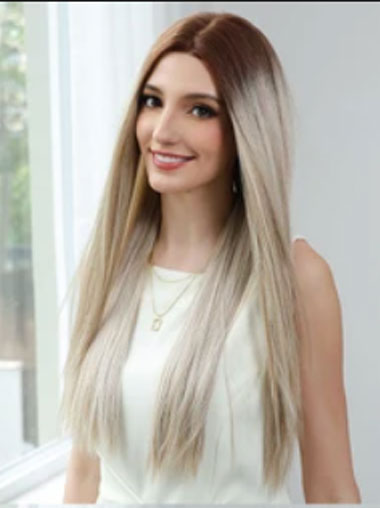Capless Wig - Long Straight Natural Looking Hair