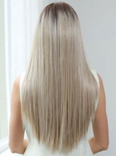 Capless Wig - Long Straight Natural Looking Hair