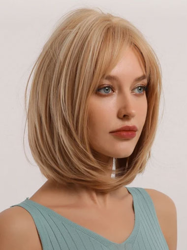 Elegant Synthetic Wig - Natural Looking Daily Wear Hair