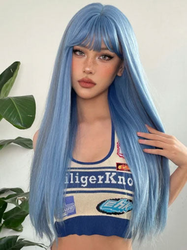 Straight Synthetic Wigs - Natural Hair for White Women